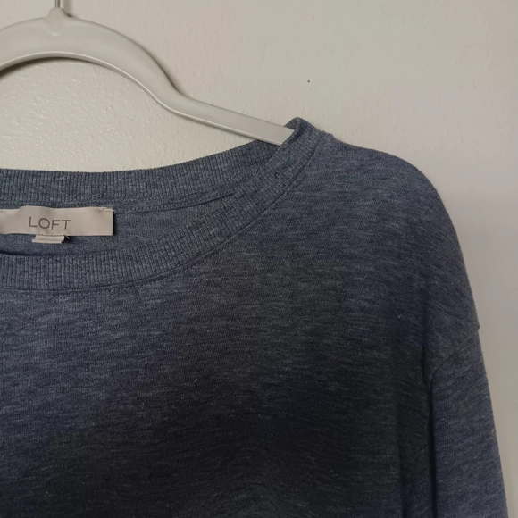 Loft Women’s Long-Sleeve Crew Neck Sweater - Heather Gray - Picture 3 of 8